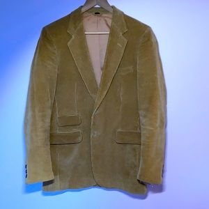 Vintage 1970s tan corduroy blazer 40 reg made in Korea